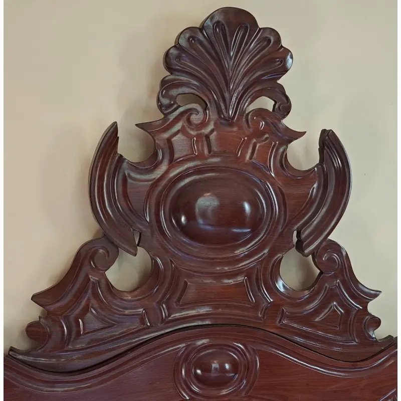 Cama de caoba, isabelino catalán (estilo Ditada) siglo XIX, Siglo XIX · vista 4/5