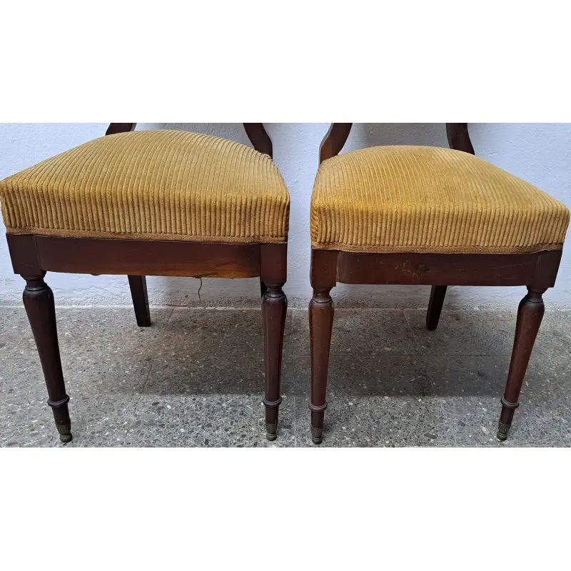 Pareja de sillas de caoba, siglo XIX, Siglo XIX · vista 4/7