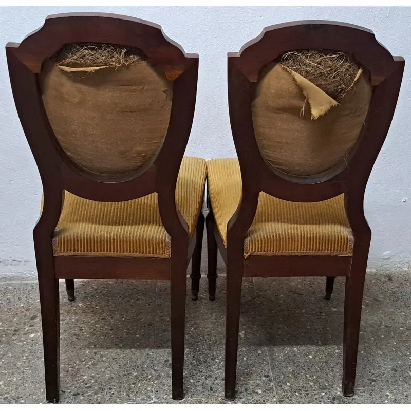 Pareja de sillas de caoba, siglo XIX, Siglo XIX · vista 5/7
