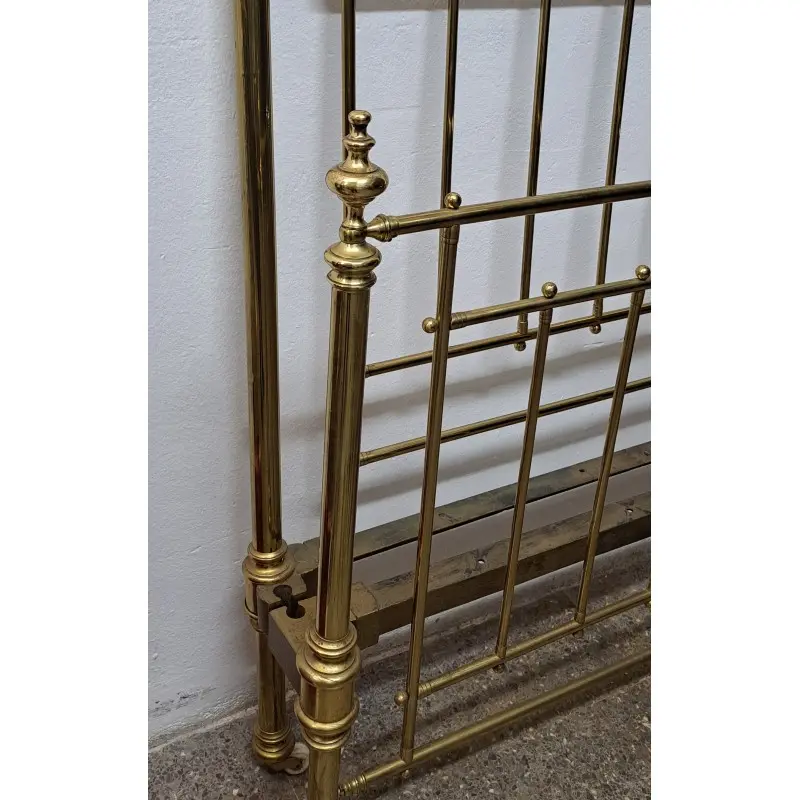 Antigua cama de bronce, principios del siglo XX, Siglo XX · vista 2/7