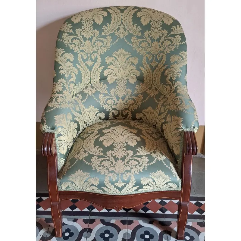 Sillón isabelino, madera de caoba, siglo XIX, Siglo XIX