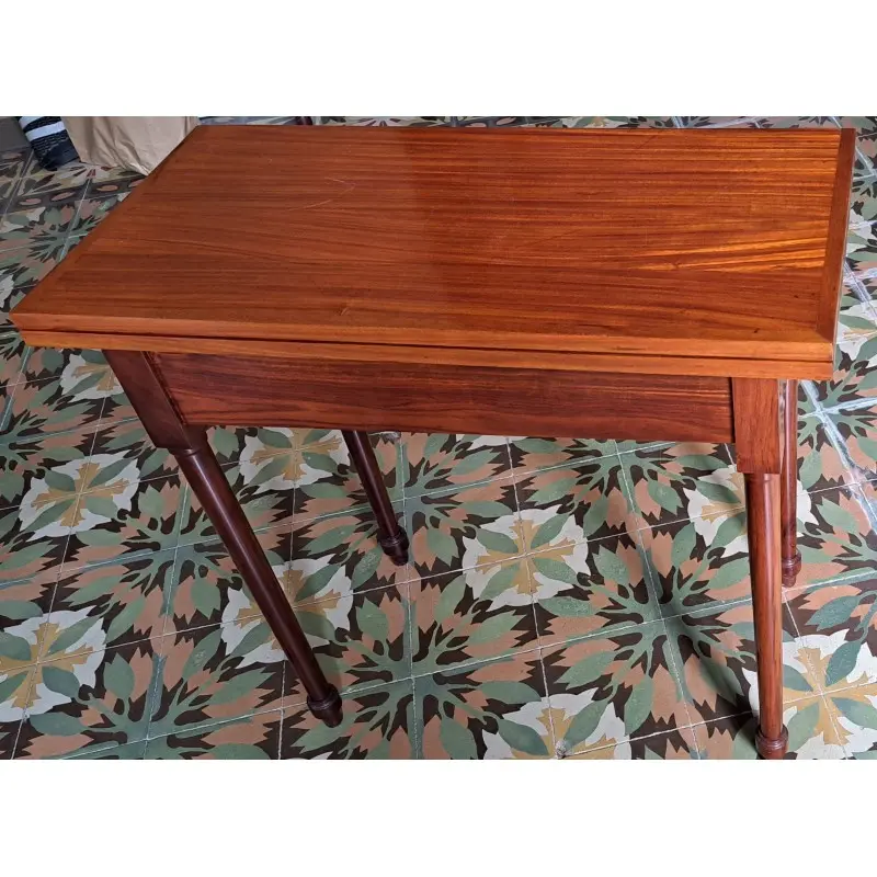 Mesa de juego, madera de caoba, siglo XIX, Siglo XIX · vista 3/6