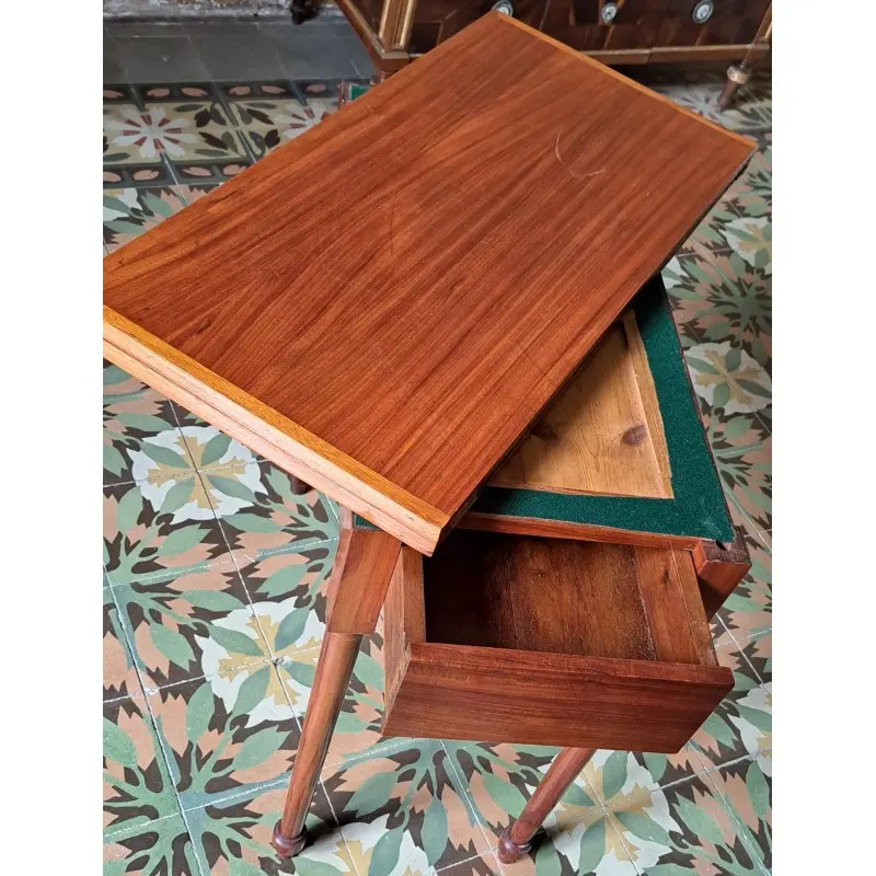 Mesa de juego, madera de caoba, siglo XIX, Siglo XIX · vista 4/6