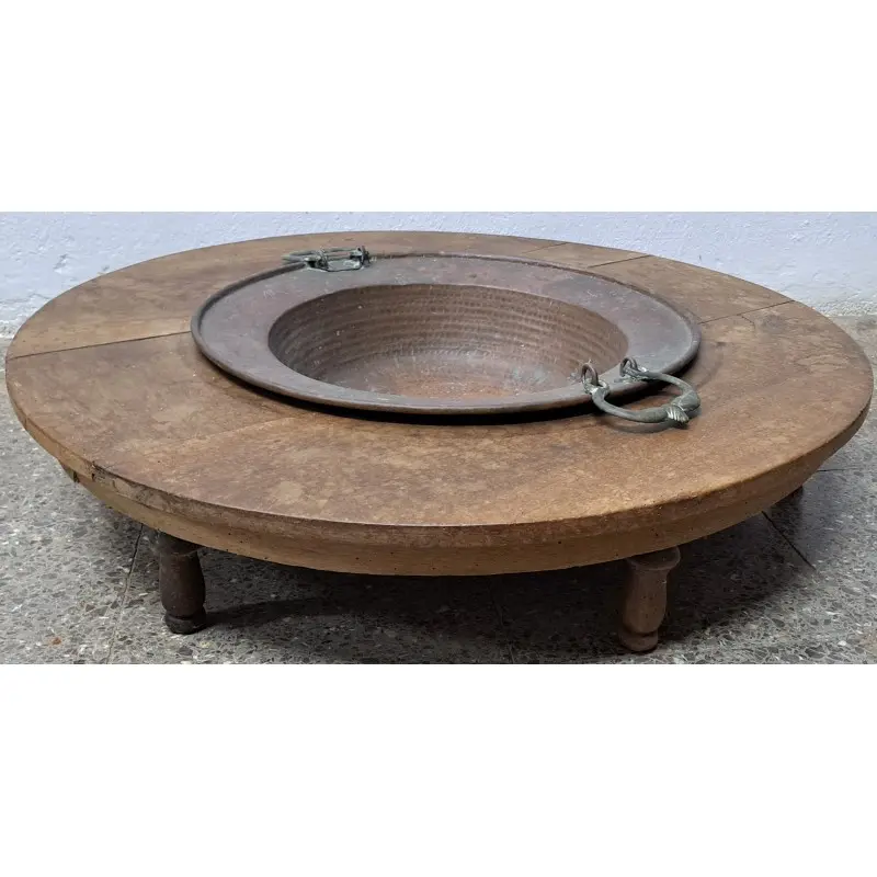 Antiguo brasero, base de madera, siglo XVIII, Siglo XVIII · vista 2/8
