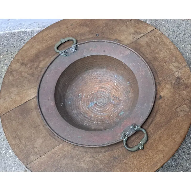 Antiguo brasero, base de madera, siglo XVIII, Siglo XVIII · vista 3/8