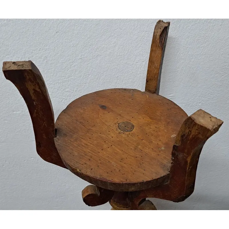 Palanganero o macetero de madera policromada, siglo XVIII, Siglo XVIII · vista 7/8
