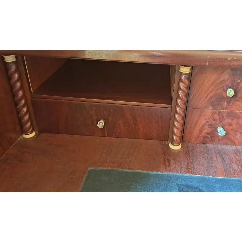Cómoda escritorio Isabelina de caoba con cajón secreto, siglo XIX, Siglo XIX · vista 11/11