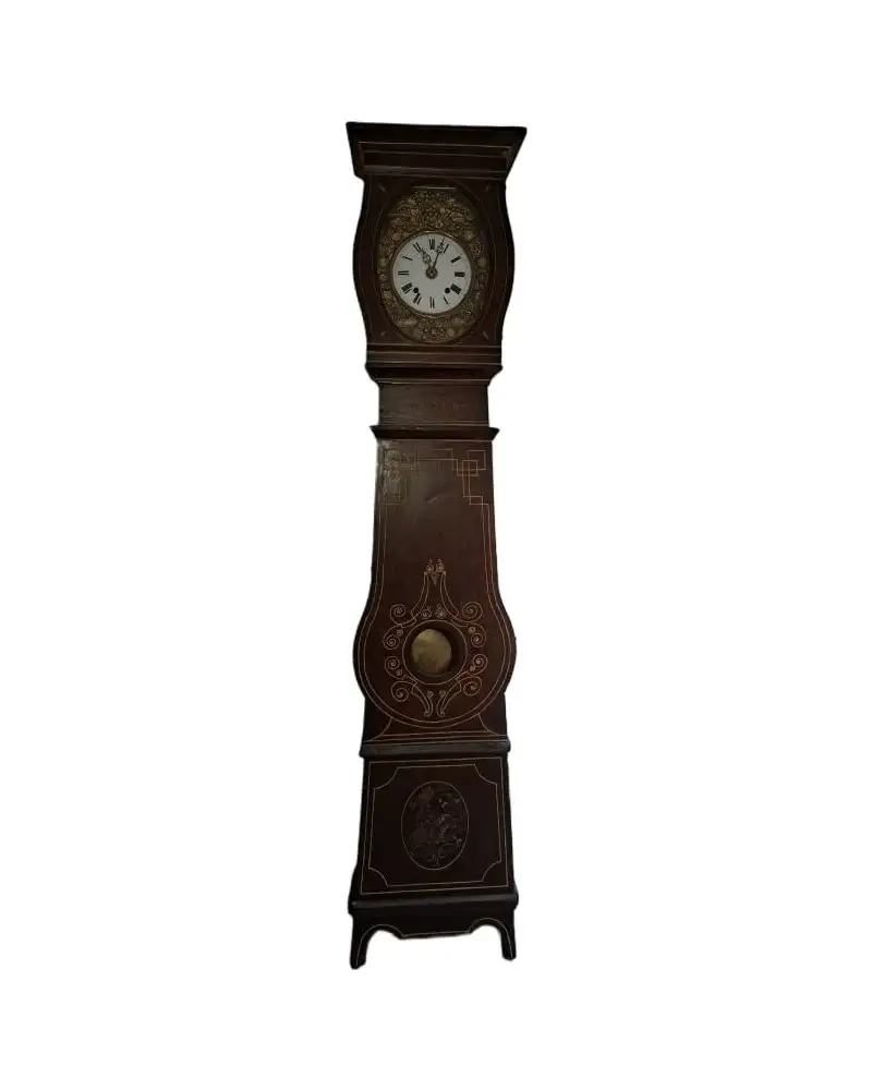 Antiguo reloj Morez con caja, siglo XIX. Funciona