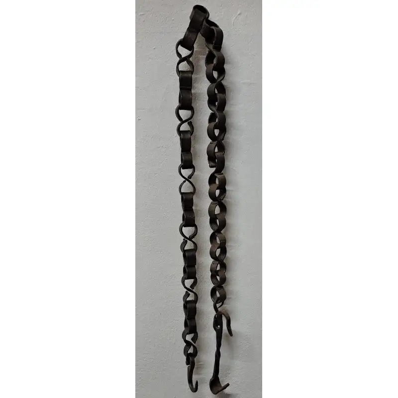 Cadena de hierro forjado para calderos, siglo XVII
