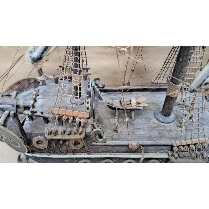 Maqueta de barco, Galeón S. XVI-XVII, artesanal, finales del siglo XIX, Siglo XVI · vista 8/12