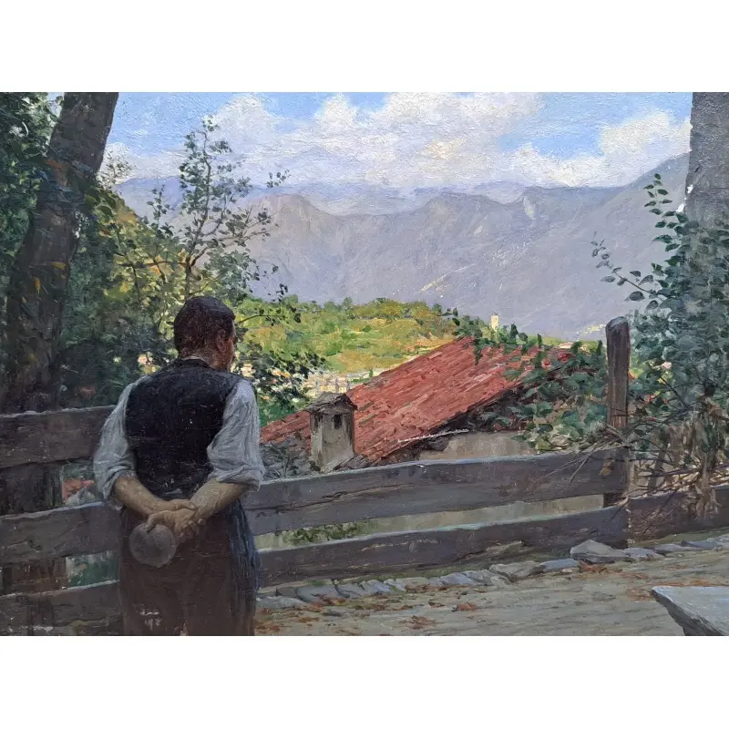 Oleo sobre tabla de Giovanni Giani (Turin 1866-1936), pintor italiano, Arte y Pintura · vista 2/12