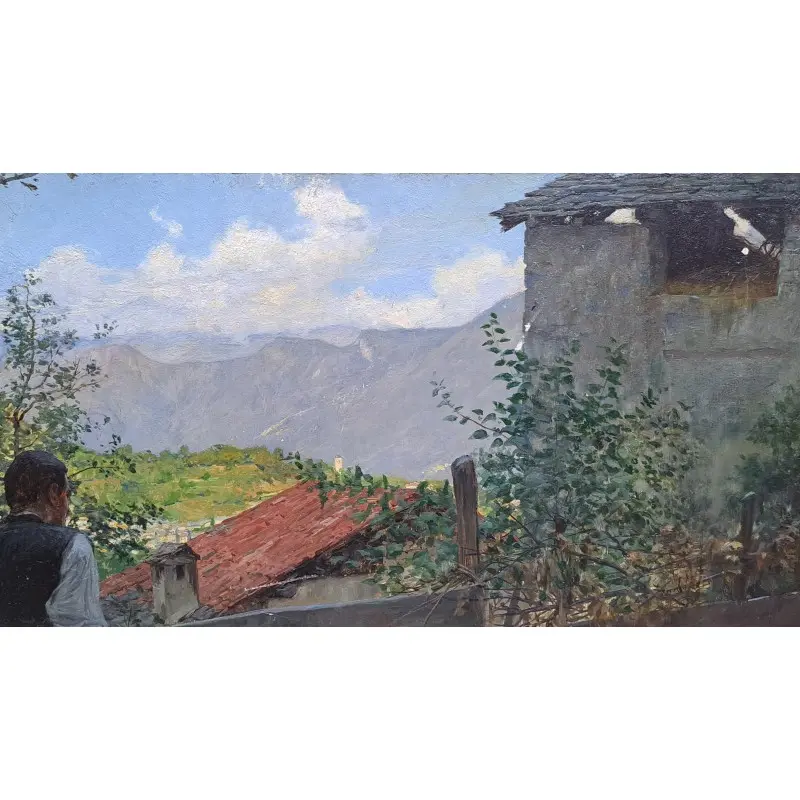 Oleo sobre tabla de Giovanni Giani (Turin 1866-1936), pintor italiano, Arte y Pintura · vista 3/12