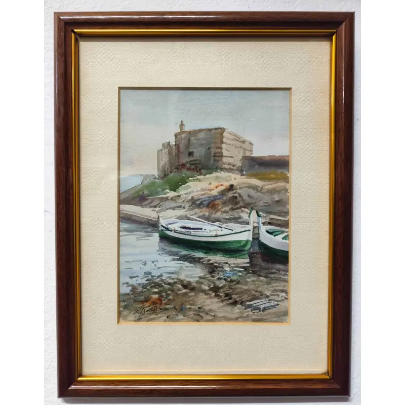 Acuarela, Marina de Carlos Ballestero (Barcelona 1942), Arte y Pintura · vista 2/4