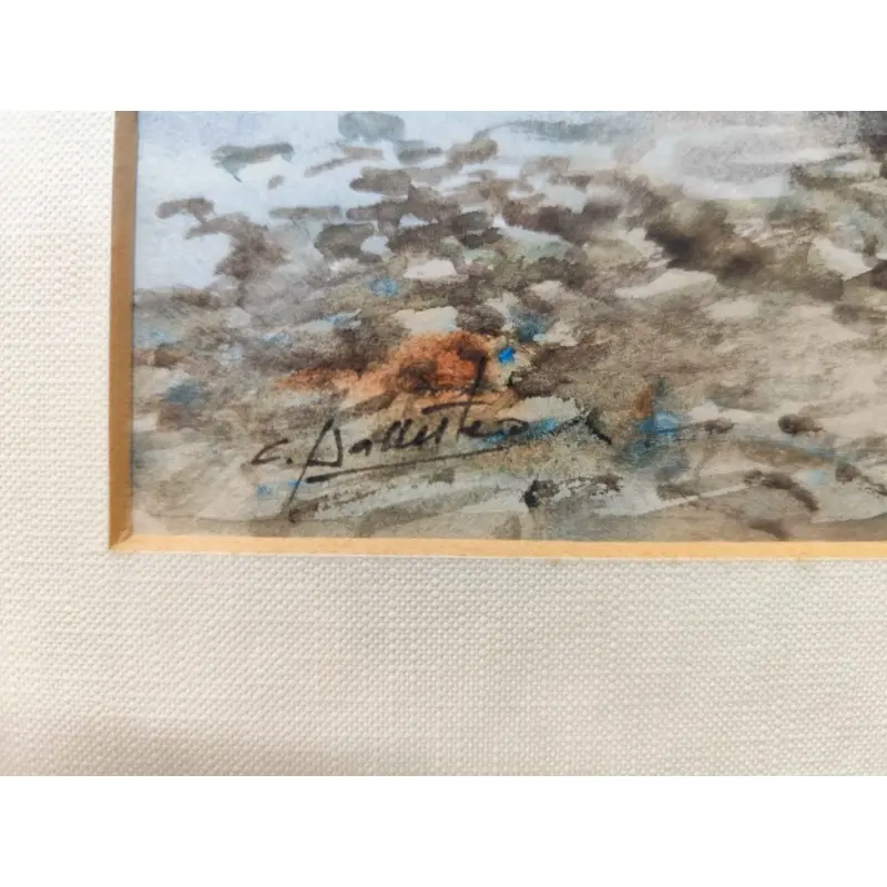 Acuarela, Marina de Carlos Ballestero (Barcelona 1942), Arte y Pintura · vista 4/4