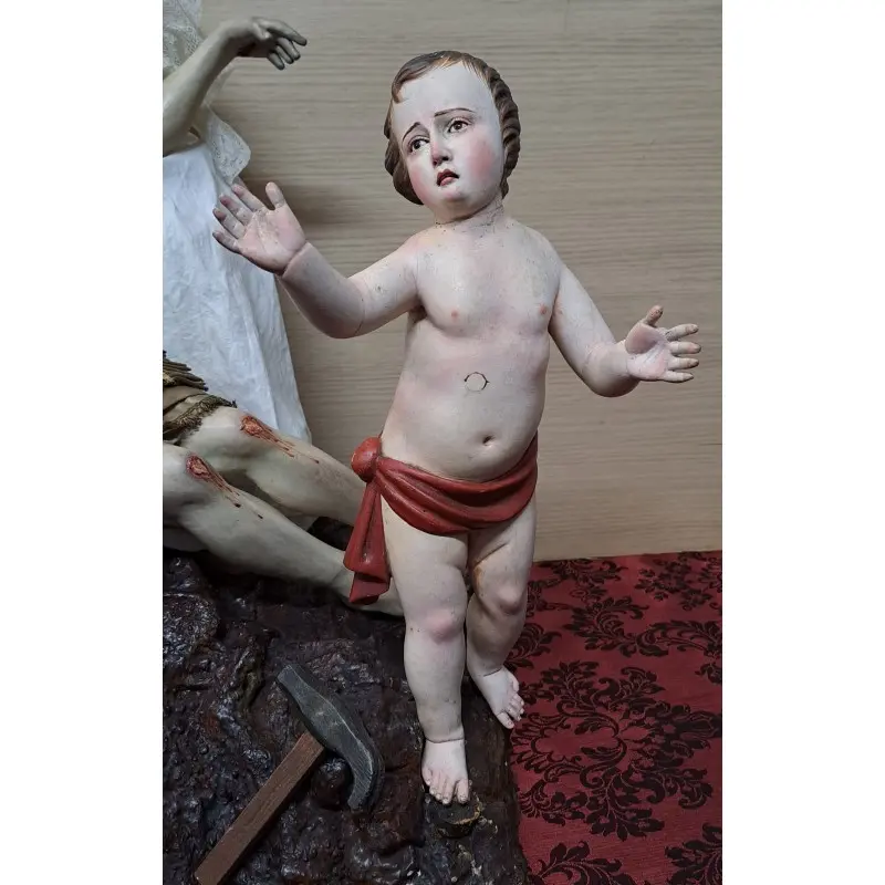 Espectacular, Virgen de la Piedad o Angustias, talla del siglo XVIII -XIX, Arte y Pintura, Siglo XVIII · vista 4/12
