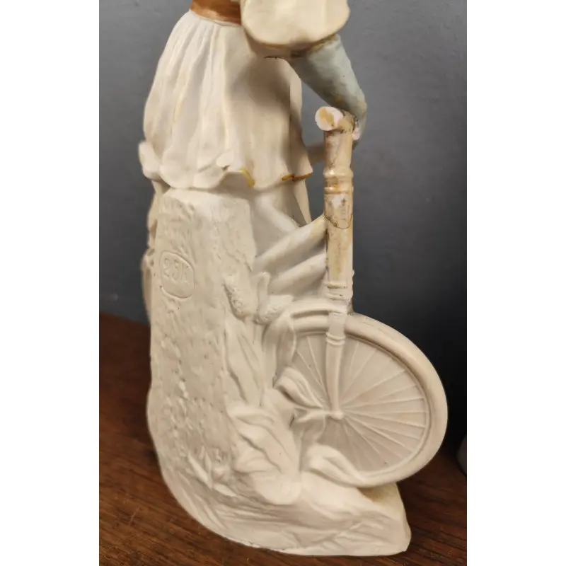 Pareja de figuras de biscuit de gran tamaño 32 cm de altura, Objetos Decorativos · vista 4/12