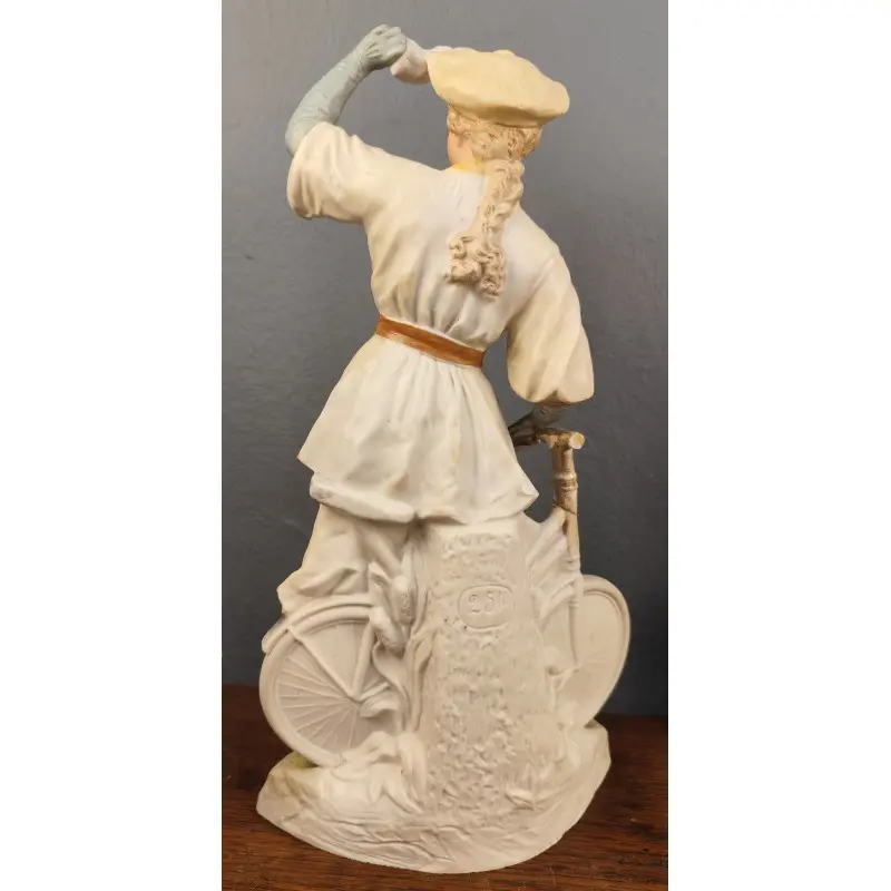 Pareja de figuras de biscuit de gran tamaño 32 cm de altura, Objetos Decorativos · vista 6/12