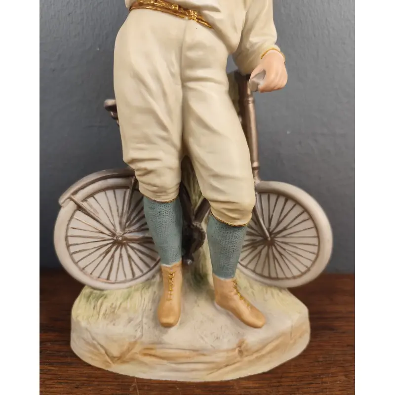 Pareja de figuras de biscuit de gran tamaño 32 cm de altura, Objetos Decorativos · vista 8/12