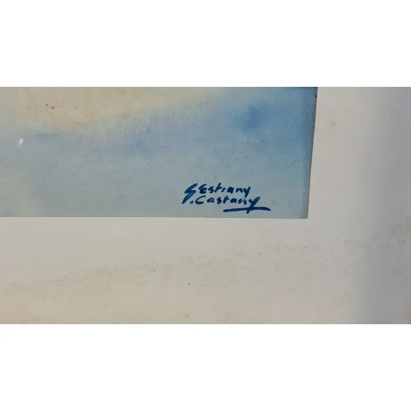 Acuarela, Santiago Estrany i Castany (Mataró 1923-2013) Marina, Arte y Pintura · vista 3/11