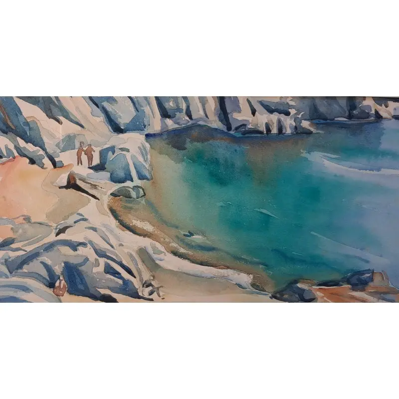 Acuarela, Santiago Estrany i Castany (Mataró 1923-2013) Marina, Arte y Pintura · vista 5/11