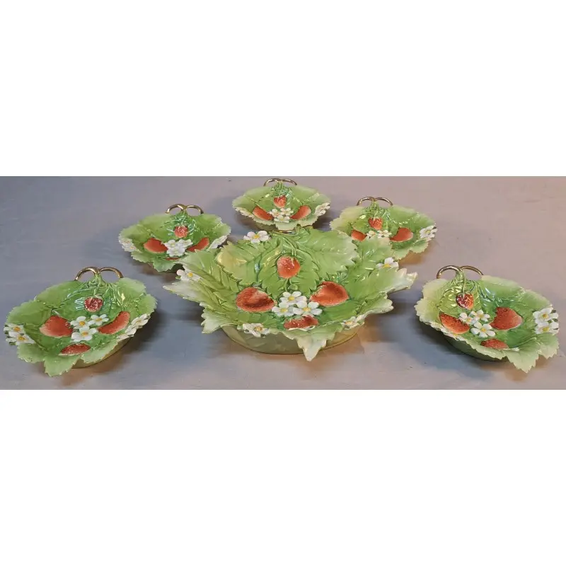Juego de platos de postre en porcelana, primera mitad del siglo XX, Cerámica y Alfarería, Siglo XX · vista 3/9