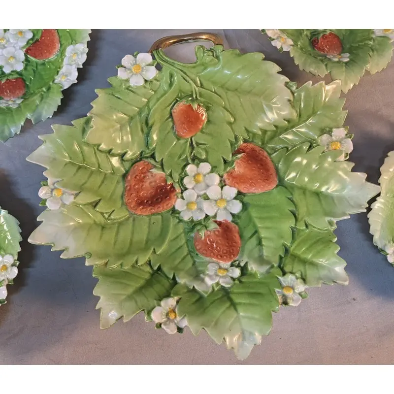 Juego de platos de postre en porcelana, primera mitad del siglo XX, Cerámica y Alfarería, Siglo XX · vista 4/9