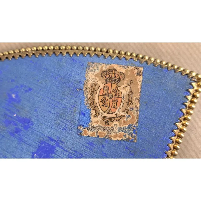 Espejo abanico de tocador en bronce dorado y esmalte, España ca. 1900, Espejos y Marcos, Siglo XIX · vista 6/8