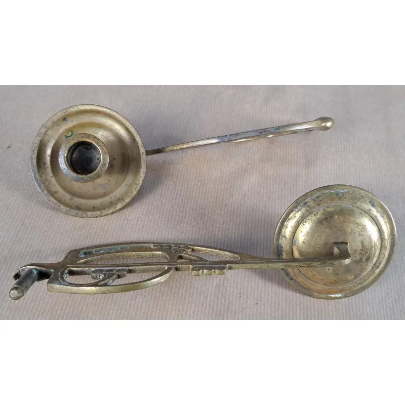 Pareja de candelabros de piano modernistas en bronce, ca. 1900, Iluminación, Siglo XIX · vista 6/12