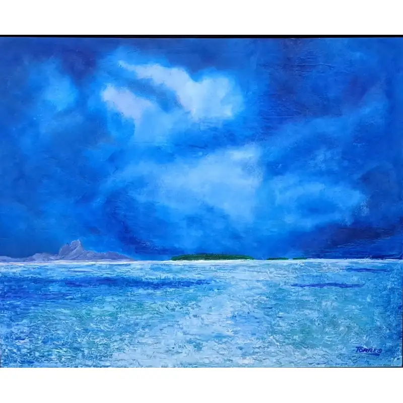 Torres – “Mar azul” – óleo sobre tabla – 88,5 × 103,5 cm
