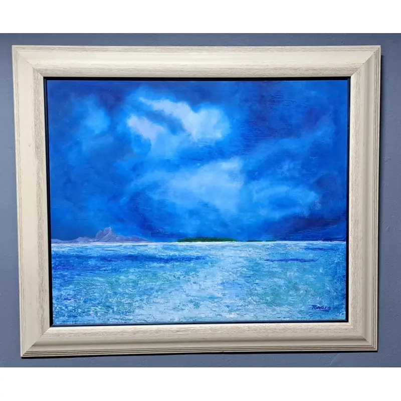 Torres – “Mar azul” – óleo sobre tabla – 88,5 × 103,5 cm, Arte y Pintura · vista 2/11
