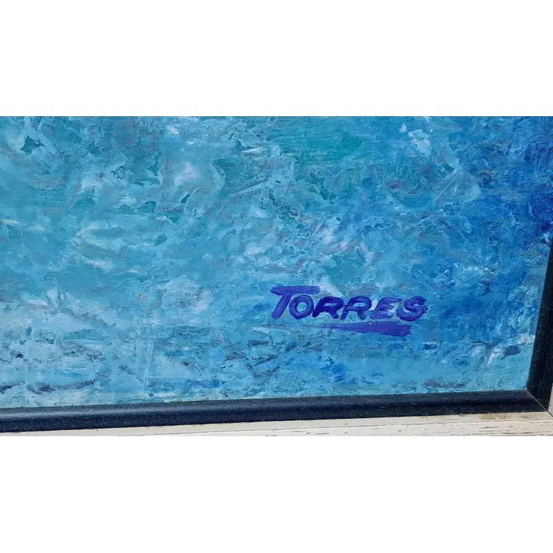 Torres – “Mar azul” – óleo sobre tabla – 88,5 × 103,5 cm, Arte y Pintura · vista 5/11
