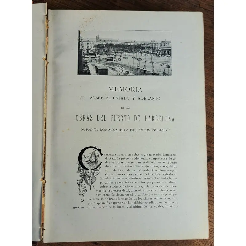 Obras del Puerto de Barcelona 1907–1910. Con 37 planos. Edición oficial 1911 · vista 2/12