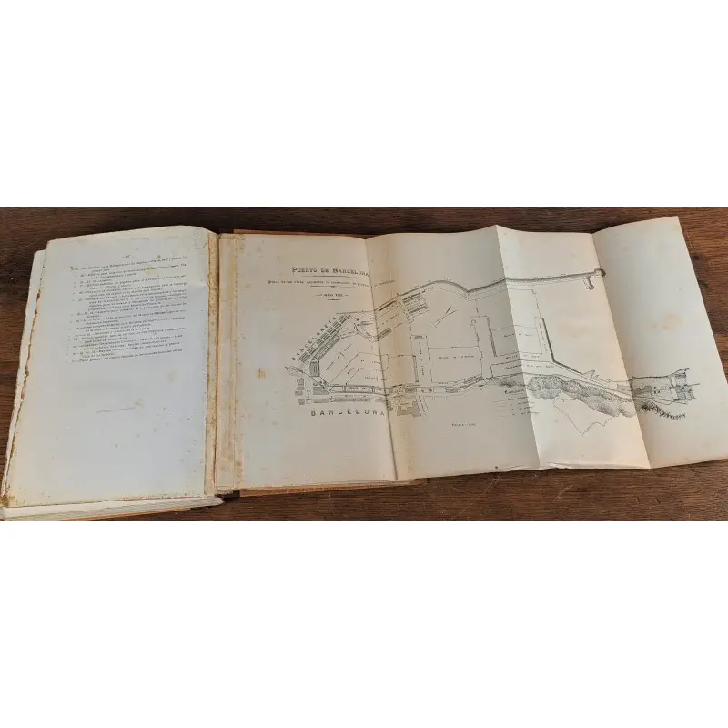 Obras del Puerto de Barcelona 1907–1910. Con 37 planos. Edición oficial 1911 · vista 9/12