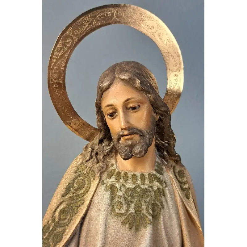 San José con el Niño Jesús, figura de Olot, finales del S. XIX, Objetos Decorativos, Siglo XIX · vista 3/11