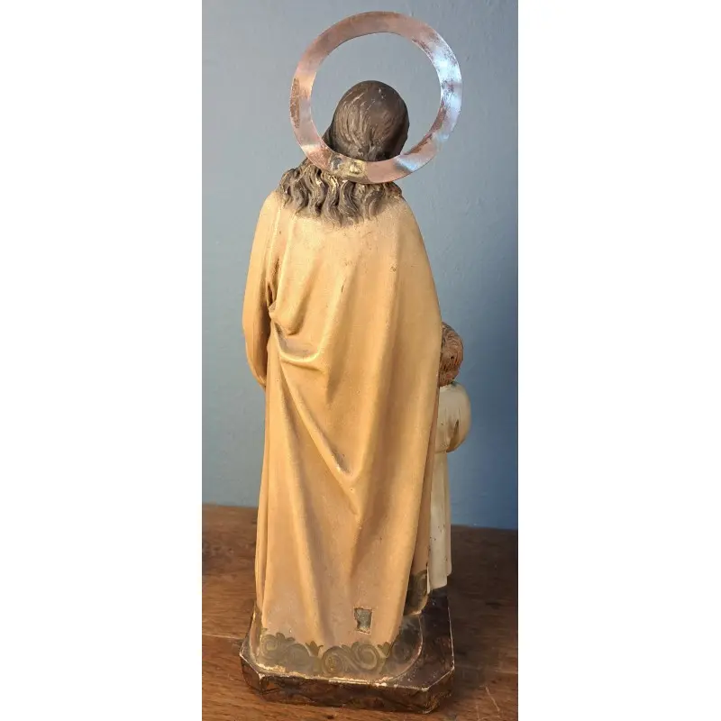 San José con el Niño Jesús, figura de Olot, finales del S. XIX, Objetos Decorativos, Siglo XIX · vista 8/11