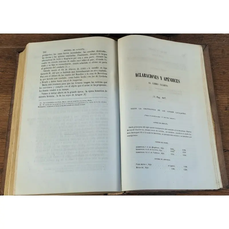 Historia de Cataluña y de la Corona de Aragón – Víctor Balaguer, 5 tomos (1861–1863) · vista 8/12