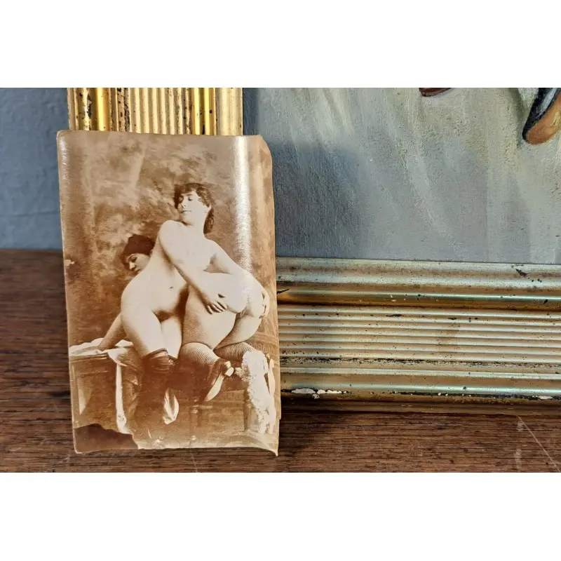 Joan Gil i Gil (1900–1984) – óleo erótico sobre tabla, Arte y Pintura · vista 4/12