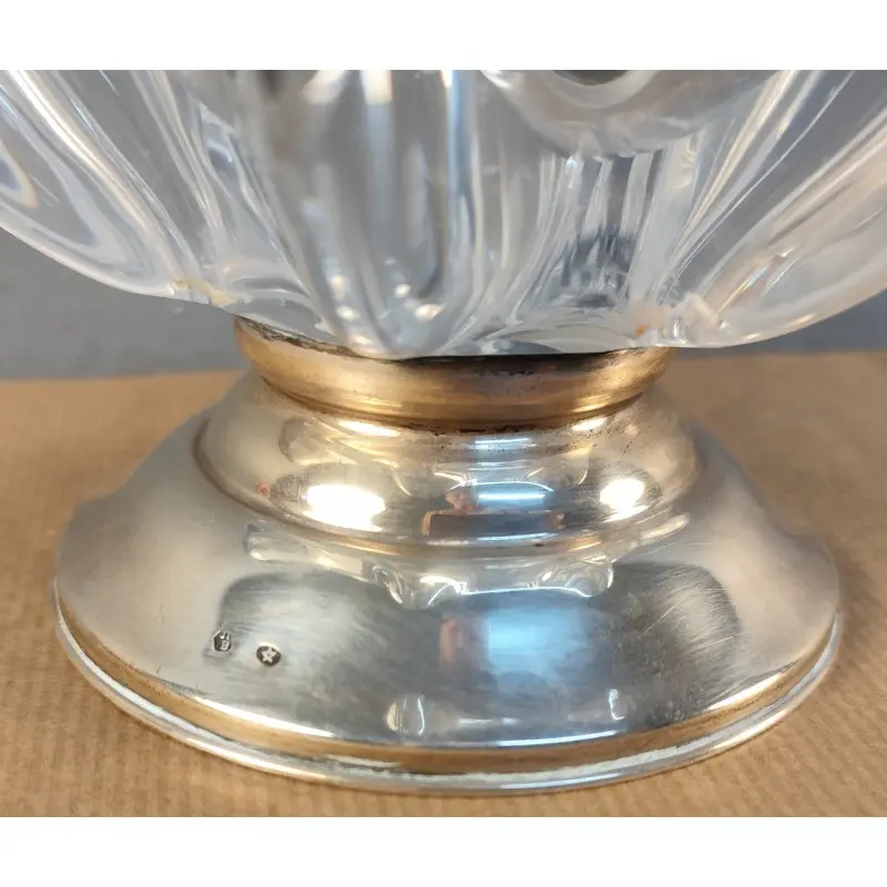 Jarrón de cristal soplado vintage con base de plata, 60 cm altura, Plata y Joyería · vista 2/10
