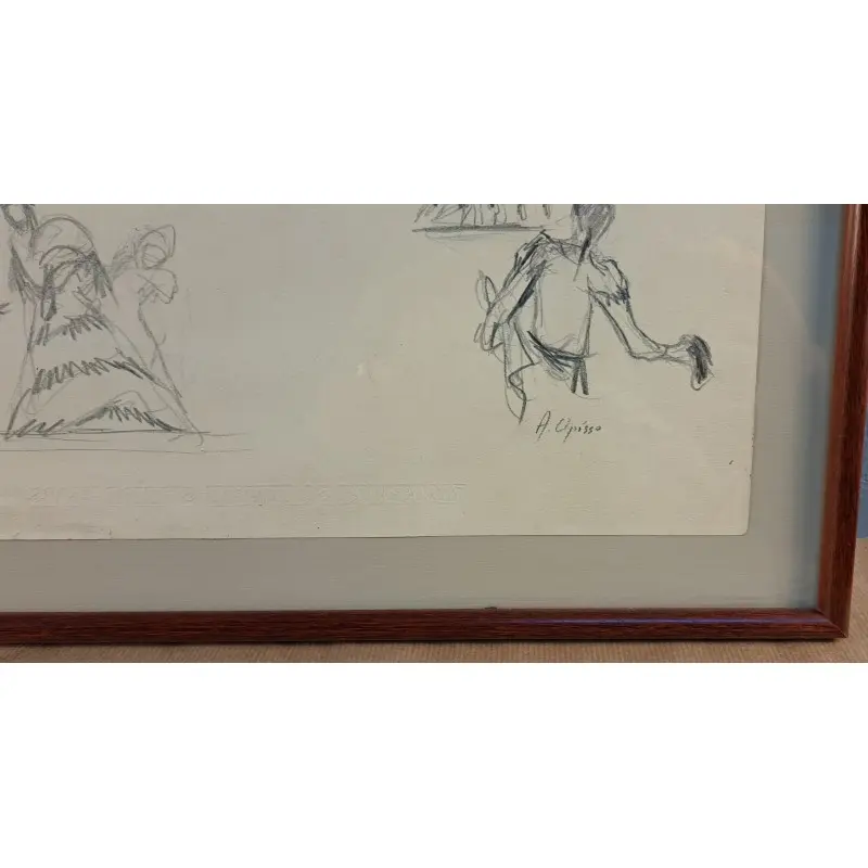 Dibujo original de Alfredo Opisso Cardona (1907-1980), Arte y Pintura · vista 7/9