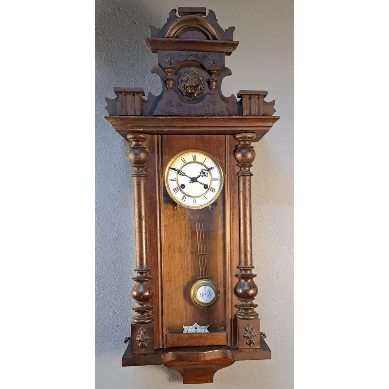 Reloj de pared carga manual, funciona, principios del siglo XX, Relojes, Siglo XX · vista 2/12