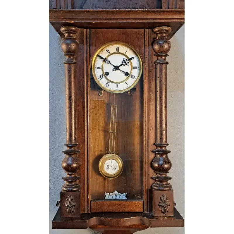 Reloj de pared carga manual, funciona, principios del siglo XX, Relojes, Siglo XX · vista 6/12