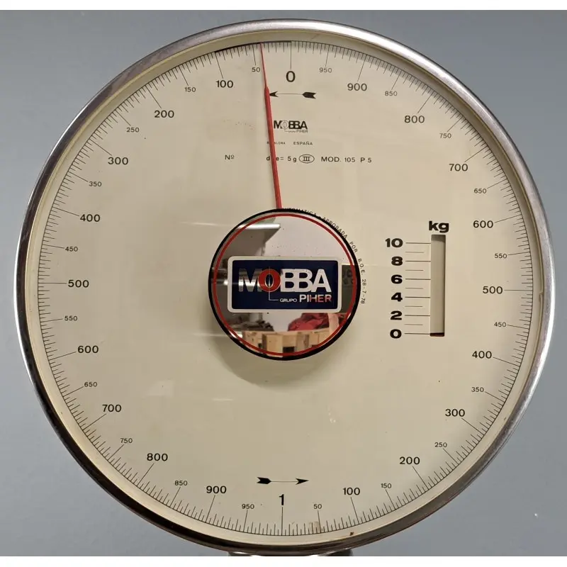 Balanza mecánica MOBBA, modelo 105 P5, fuerza 10 kg · vista 10/12