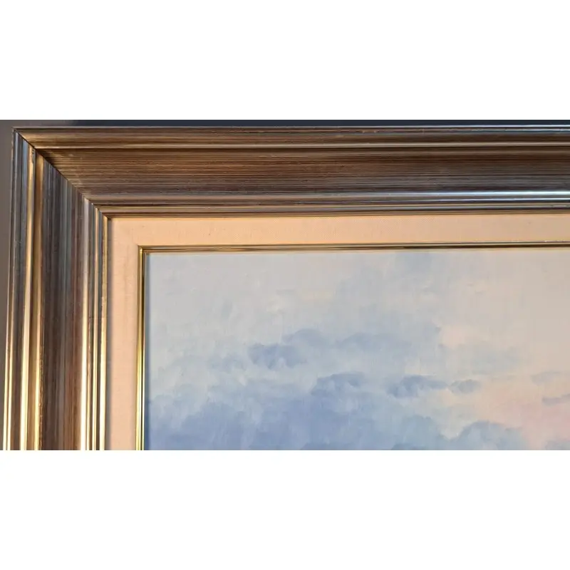 Gran Óleo sobre lienzo firmado Payeralls, marina con oleaje, siglo XX, Arte y Pintura, Siglo XX · vista 5/11