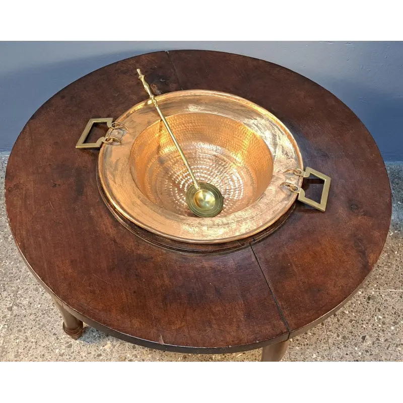 Mesa brasero antiguo S. XIX, sobre de caoba, convertida en mesa de centro, Mesas, Siglo XIX · vista 2/11
