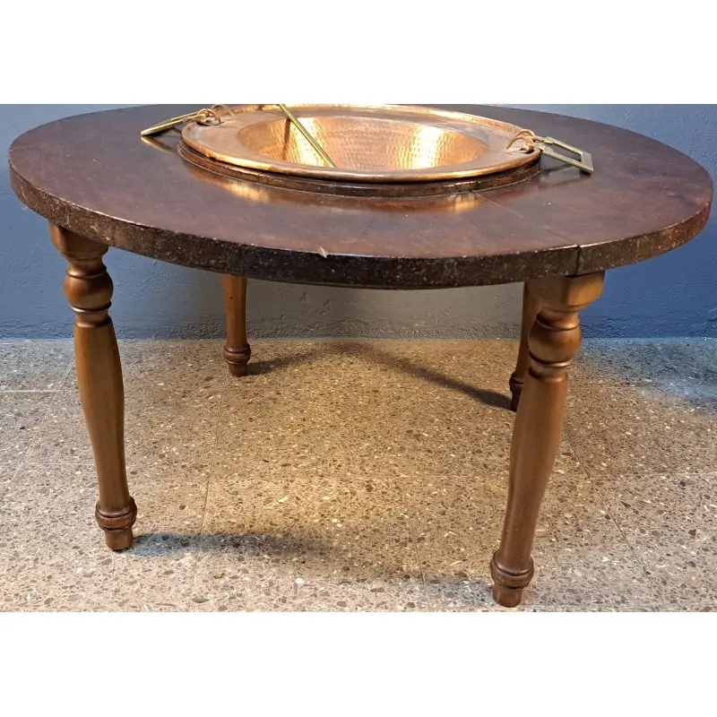 Mesa brasero antiguo S. XIX, sobre de caoba, convertida en mesa de centro, Mesas, Siglo XIX · vista 3/11
