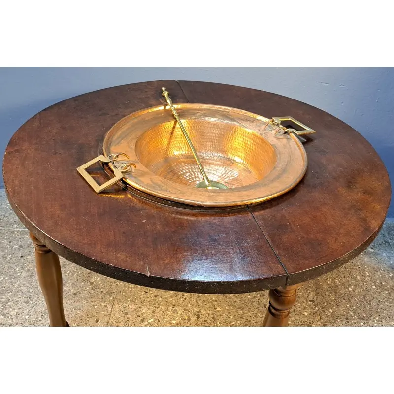 Mesa brasero antiguo S. XIX, sobre de caoba, convertida en mesa de centro, Mesas, Siglo XIX · vista 9/11