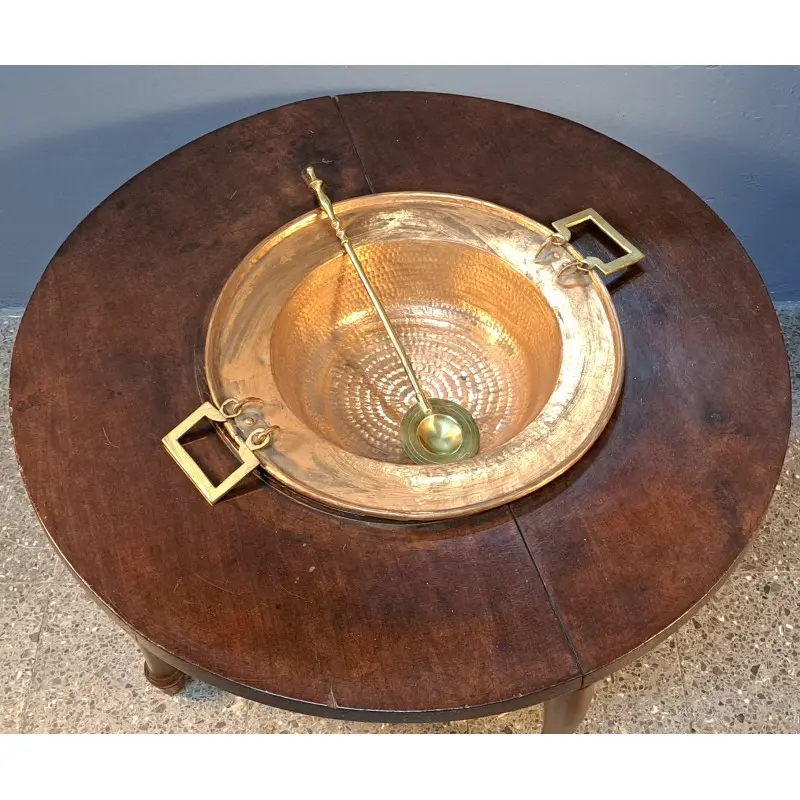 Mesa brasero antiguo S. XIX, sobre de caoba, convertida en mesa de centro, Mesas, Siglo XIX · vista 10/11