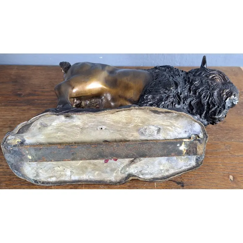 Escultura de bronce, bisonte firmada Raymond, siglo XX, Arte y Pintura, Siglo XX · vista 7/9