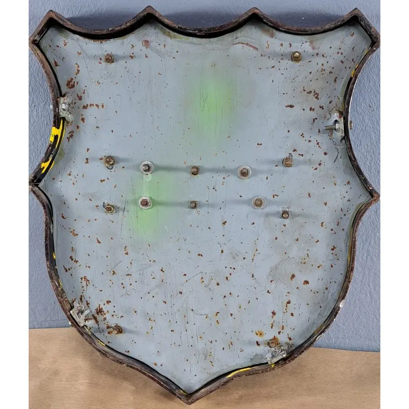 Escudo de hierro forjado F. C. B. Barça, Barcelona. 35 cm. Siglo XX, Herrería y Metal, Siglo XX · vista 6/7