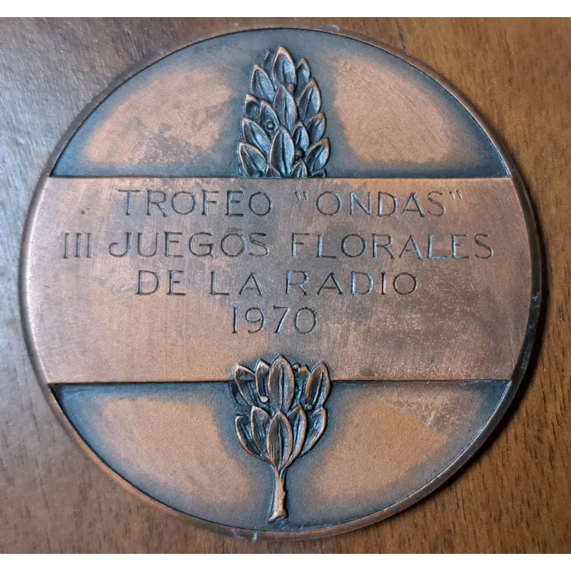 Trofeo “Ondas” III Juegos Florales de la Radio 1970 (Radio Barcelona EAJ‑1) · vista 3/5